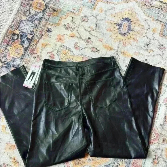Joie Vegan Leather Pants Black Size 6 Limited Edition MSRP $148. NWT - Picture 6 of 7